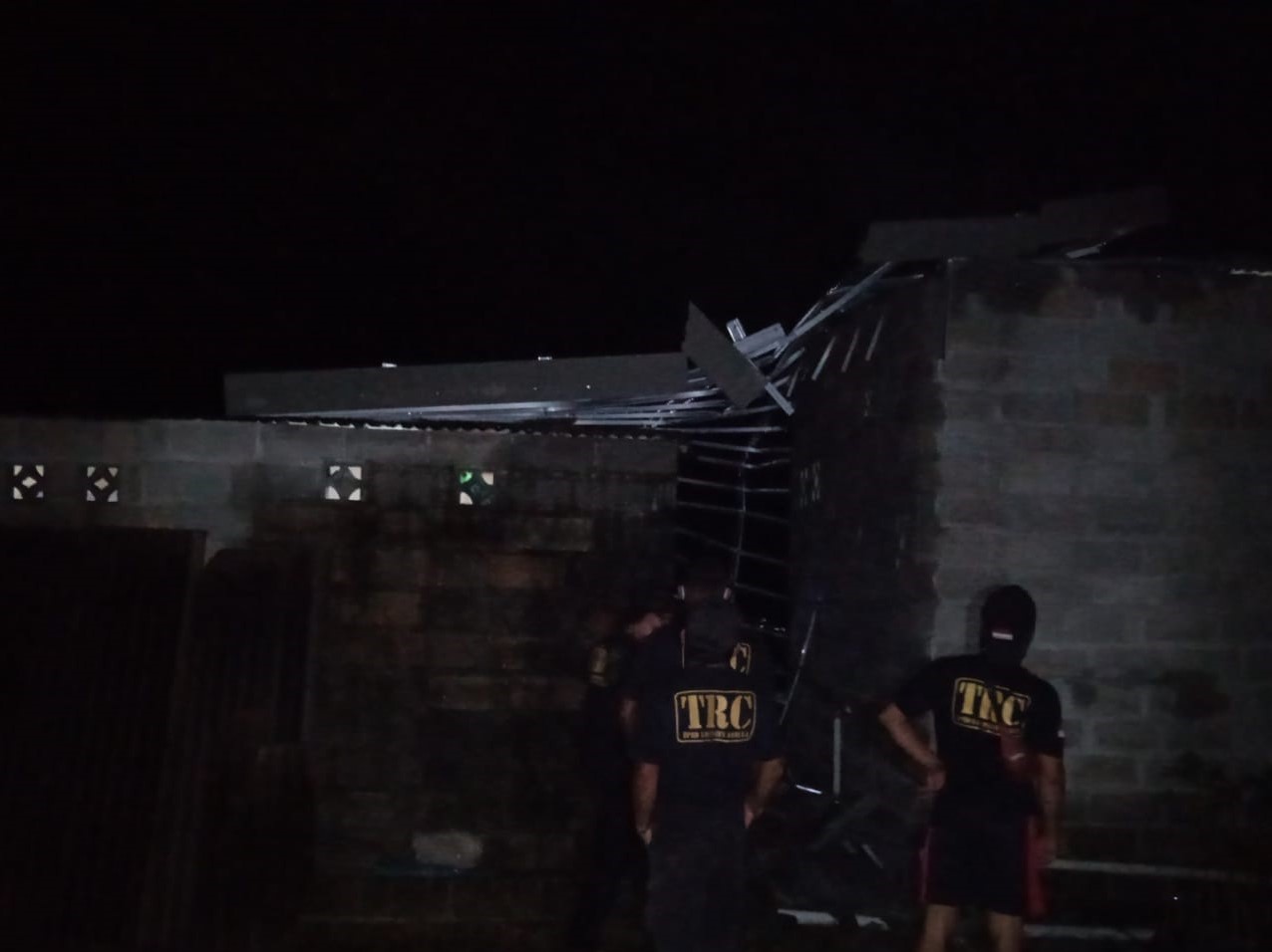 Tim BPBD Bangka dan Tim URC II beserta Kasi Pencegahan & Kesiapsiagaan lakukan kaji cepat.