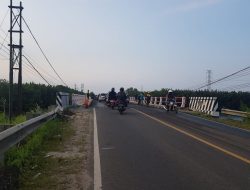 Pengerjaan Proyek Pengaspalan Jembatan Selindung Dikeluhkan Pengguna Jalan