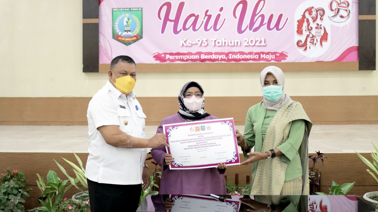 Pemkab Belitung Timur menggelar kegiatan peringatan hari Ibu ke-93.
