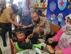 Kapolres Bangka Barat Cek Vaksinasi Perdana Untuk Anak – anak