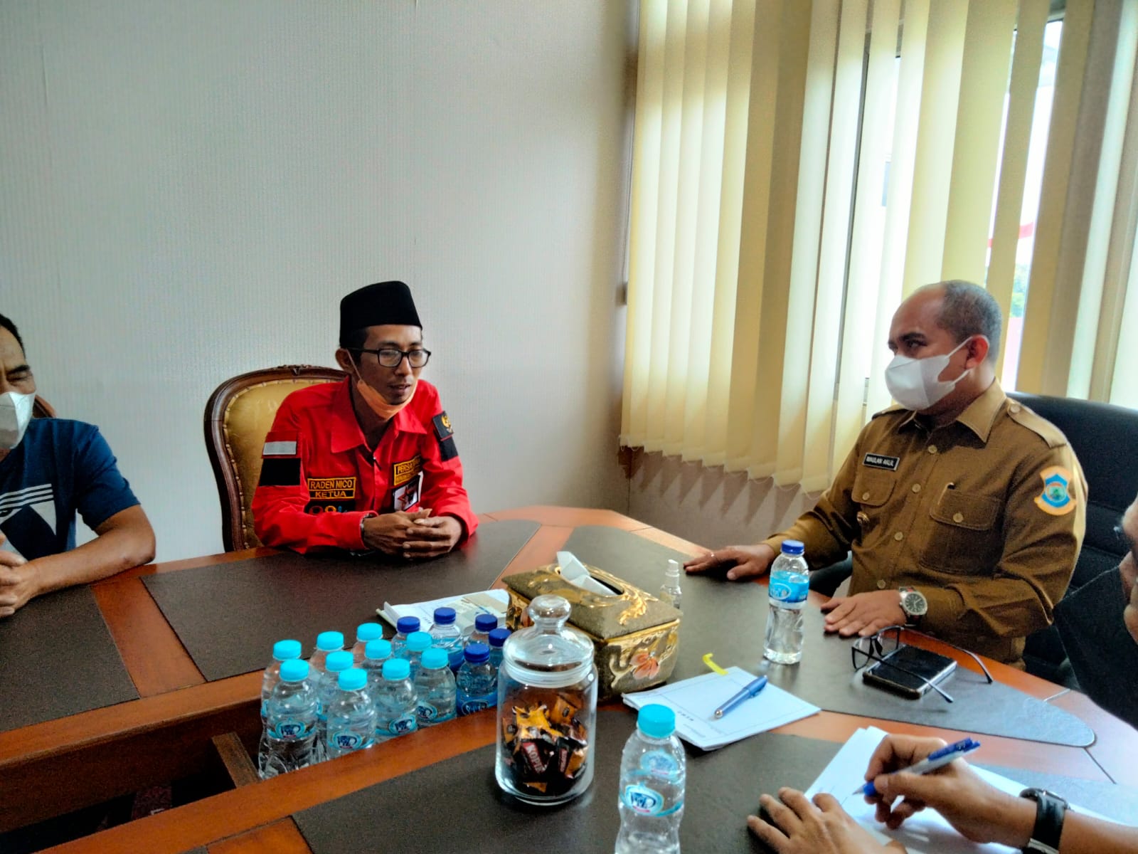 Perwakilan pedagang Pasir Padi saat audiensi dengan Wali Kota Pangkalpinang.