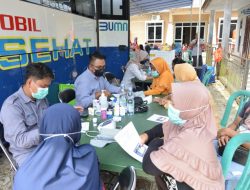 Datang ke Dua Desa di Bangka Selatan, Ratusan Warga Bencah dan Serdang Serbu Mobil Sehat PT Timah Tbk