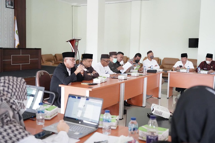 20220512 Komisi IV DPRD Babel saat mengikuti rapat persiapan Haji tahun 1443 H.