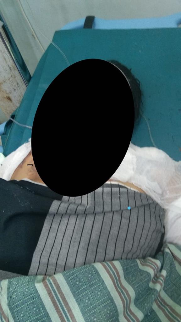 Korban saat menjalani perawatan intensif di Ruang UGD RSUD Bangka Tengah. (Foto : ist)