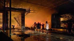 Kebakaran di Gudang Buah Melly