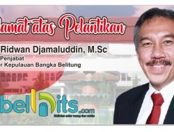Selamat kepada Ridwan Djamaluddin Sebagai Pj Gubernur Bangka Belitung
