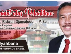 Kepala Dinas ESDM Babel Ucapkan Selamat kepada Ridwan Djamaluddin yang Dilantik Sebagai Pj Gubernur Babel