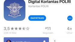 20220525 Aplikasi Digital Korlantas Polri di App Strore. (ist)