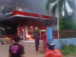 SPBU Kurau Bangka Tengah Nyaris Hangus, Diduga Ada Pengerit BBM Melebihi Batas Pengisian