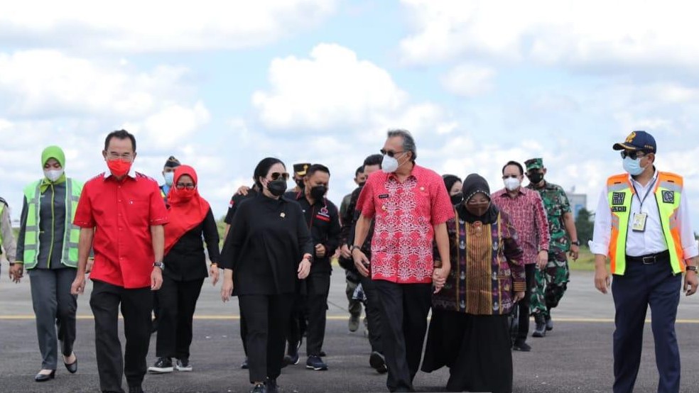 20220620_Ketua DPR Puan Maharani tiba di Babel