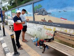 Forum Kibar Pemuda Merah Putih Percantik Jalur Hijau di Kecamatan Parittiga, Dapat Bantuan PT Timah Tbk