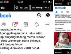 Waspada! Open Donasi Pengobatan Balita Jantung Bocor di Medsos Diduga Upaya Penipuan