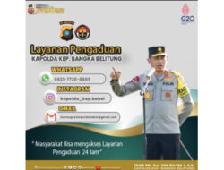 Buka 24 Jam, Ini Layanan Pengaduan Polda Bangka Belitung