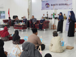 Bersama Santri Pondok Pesantren Al Muhajirin Bangka Tengah, PT Timah Tbk Gelar Bakti Sosial Peringati HUT ke 5 MIND ID
