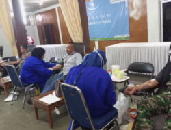 Peduli Sesama, Karyawan PT Timah Tbk, TNI, Polri dan Masyarakat Muntok Ramai-ramai Donor Darah