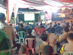 Sinergisitas Polri dan Masyarakat, Polsek Bukit Intan Gelar Nonton Bareng Piala Dunia 2022