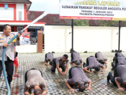 Penghujung Tahun 2022, 34 Anggota Polresta Pangkalpinang Naik Pangkat