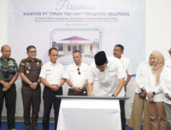 Dirut Achmad Ardianto Resmikan Kantor Unit Produksi Belitung PT Timah Tbk di Desa Lenggang Belitung Timur