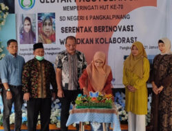 Meriah Perayaan HUT Ke-70 SD Negeri 6 Pangkalpinang, Potong Tumpeng Hingga Lomba Masak Lempah Kuning