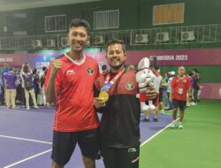 Pelatih dan Atletnya Karyawan PT Timah Tbk Raih Emas Cabor Soft Tennis Beregu Putra di Sea Games