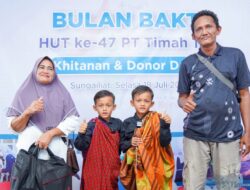 Kembar Rega Regi dari Penyamun Bahagia Bisa Ikuti Khitanan Massal dari PT Timah Tbk