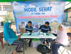 Mobil Sehat PT Timah Tbk Berikan Layanan Kesehatan Gratis di Desa Kurnia