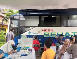 Ratusan Warga Periksa Kesehatan Gratis Saat Mobil Sehat PT Timah Tbk Hadir di Kecamatan Mentok