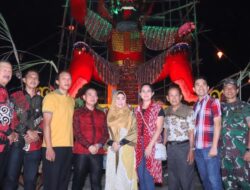Bupati Bangka H Mulkan Hadiri Perayaan Sembahyang Rebut di Merawang
