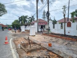 Pemkab Babar Mulai Tata Wajah Kota Mentok, Bangun Pedestarian Depan Rumdin Bupati Hampir Rp200 Juta