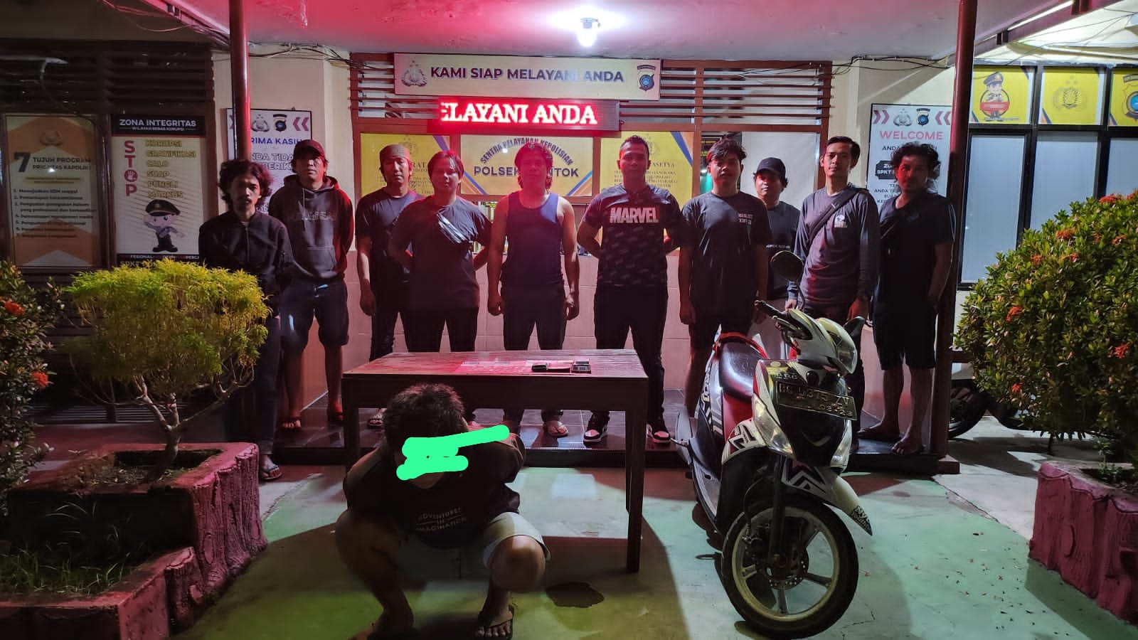 Polisi berhasil mengamankan Decky Pratama (21) diduga hendak edarkan narkoba jenis sabu-sabu di Kampung Sawah, Kelurahan Tanjung, Mentok. (Ist/Humas Polres Bangka Barat).