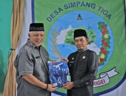 Sukirman Resmikan Logo Pemdes Simpang Tiga, Lambang Sumber Daya Alam Melimpah