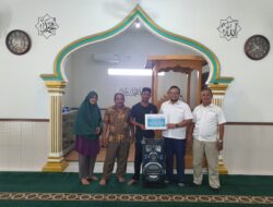 PT Timah Salurkan Bantuan untuk Rebana As-Sa’adah Desa Lalang Kecamatan Manggar
