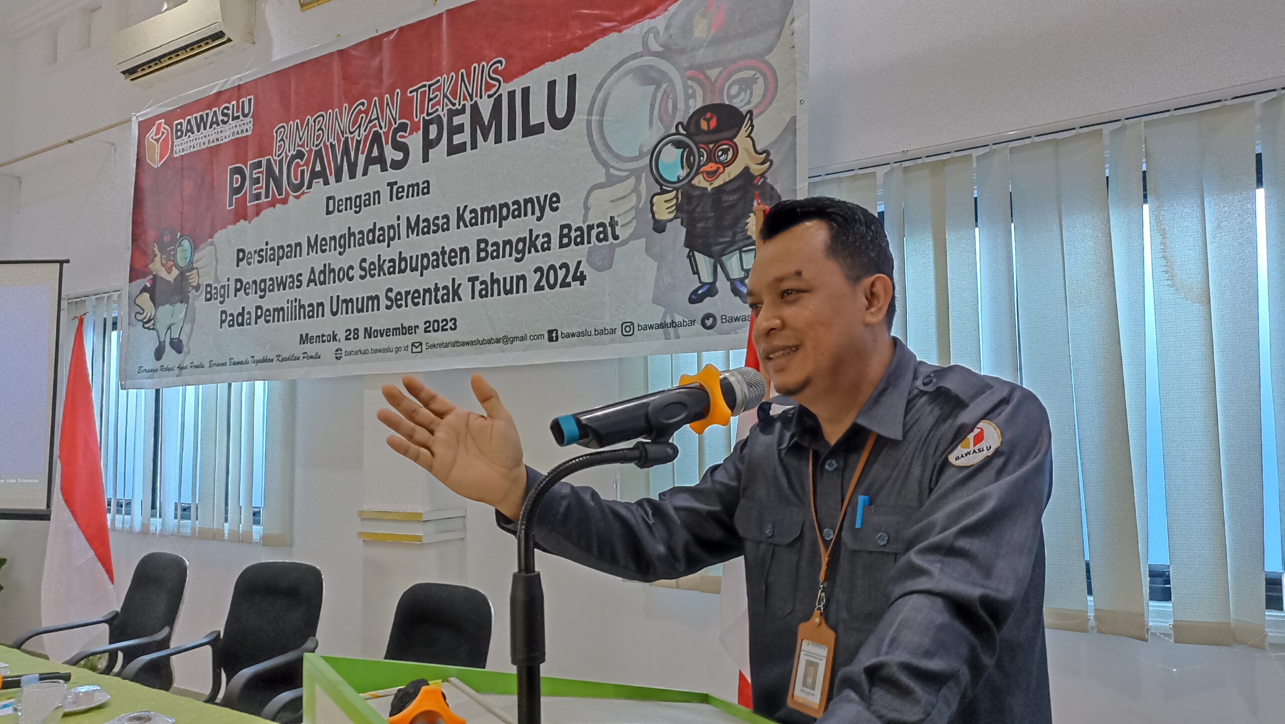 Ketua Badan Pengawas Pemilihan Umum (Bawaslu) Kabupaten Bangka Barat, Deni Ferdian