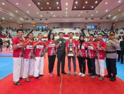 Banggakan Nama Daerah, Kontingen Taekwondo Polda Babel Berhasil Sabet Juara Umum III Kategori TNI-Polri