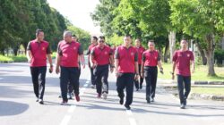Kapolda Bersama Personel Laksanakan Olahraga Jalan Sehat Jarak Tempuh 4 KM