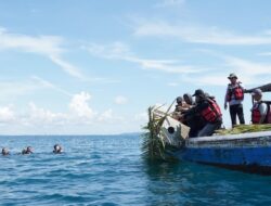 Kelompok Nelayan Bina Sejahtera Bersama Tenggelamkan Puluhan Rumpon di Perairan Air Antu Bangka