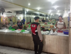 Sambangi Pasar Tradisional, Polresta Pangkalpinang Ingatkan Pedagang agar Waspada Uang Palsu