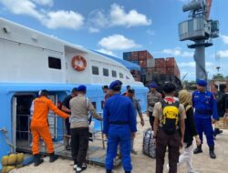 Polisi Pantau Arus Balik Mudik di Pelabuhan Pangkalbalam, Kondisi Aman Terkendali