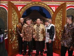 Peresmian Replika Kraton Majapahit, Menhan Prabowo Apresiasi Inisiatif Pelestarian Budaya