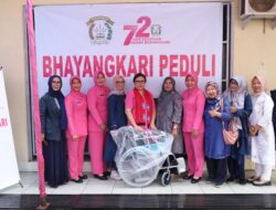 Aksi Peduli Penyandang Disabilitas, Bhayangkari Daerah Kepulauan Babel Peringati Hari Kesatuan Gerak Bhayangkari ke-72
