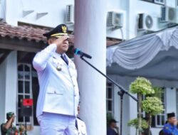 Guyuran Hujan Tak Menyurutkan Semangat Pemkab Bangka Gelar Upacara Hari Lahir Pancasila