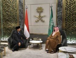 Menhan Prabowo Temui Putra Mahkota Arab Saudi di Jeddah, Turut Soroti Isu Global dan Palestina