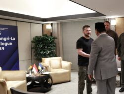 Menhan Prabowo Bersama Presiden Ukraina Jalin Pertemuan, Bahas Pentingnya Jaga Perdamaian dan Keamanan Internasional