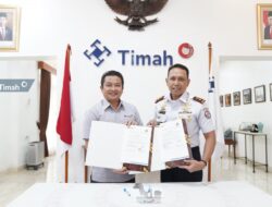 PT Timah Tbk Tandatangani Kerja Sama dengan Kepala Stasiun Bumi Bakamla Babel, Tingkatkan Pengamanan di WIUP Laut