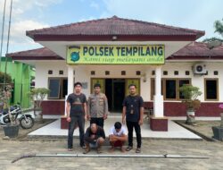 Polsek Tempilang Bekuk Pencurian di Pondok Kebun