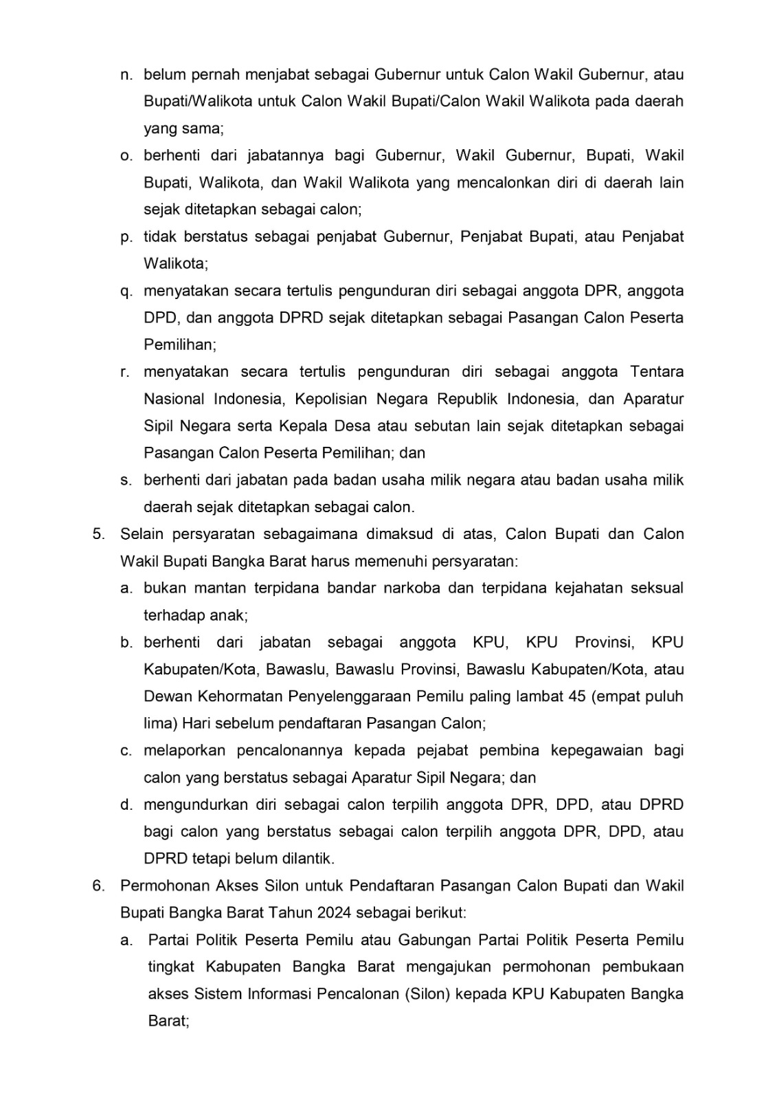 Pengumuman KPU NOMOR : 6 /PL.02.2-PU/19/2024, Hal 3 (KPU Kabupaten Bangka Barat)