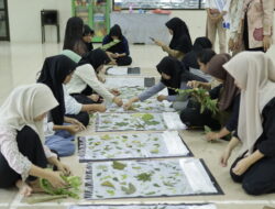 Keseruan Pelatihan Ecoprint dari PT Timah, Pelajar di Pemali Boarding School Antusias Belajar Peluang Usaha yang Unik