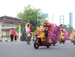 Meriah! Pawai Kendaraan Hias HUT ke-79 RI Kepulauan Bangka Belitung Jadi Sorotan Ribuan Masyarakat