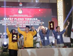 Pilkada Serentak Semakin Dekat, Nomor Urut Paslon Gubernur dan Wagub Kepulauan Bangka Belitung Resmi Ditetapkan