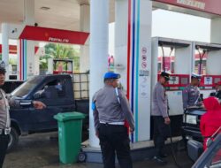 Operasi Zebra 2024, Polres Babar Gelar Razia di SPBU Kampung Jawa